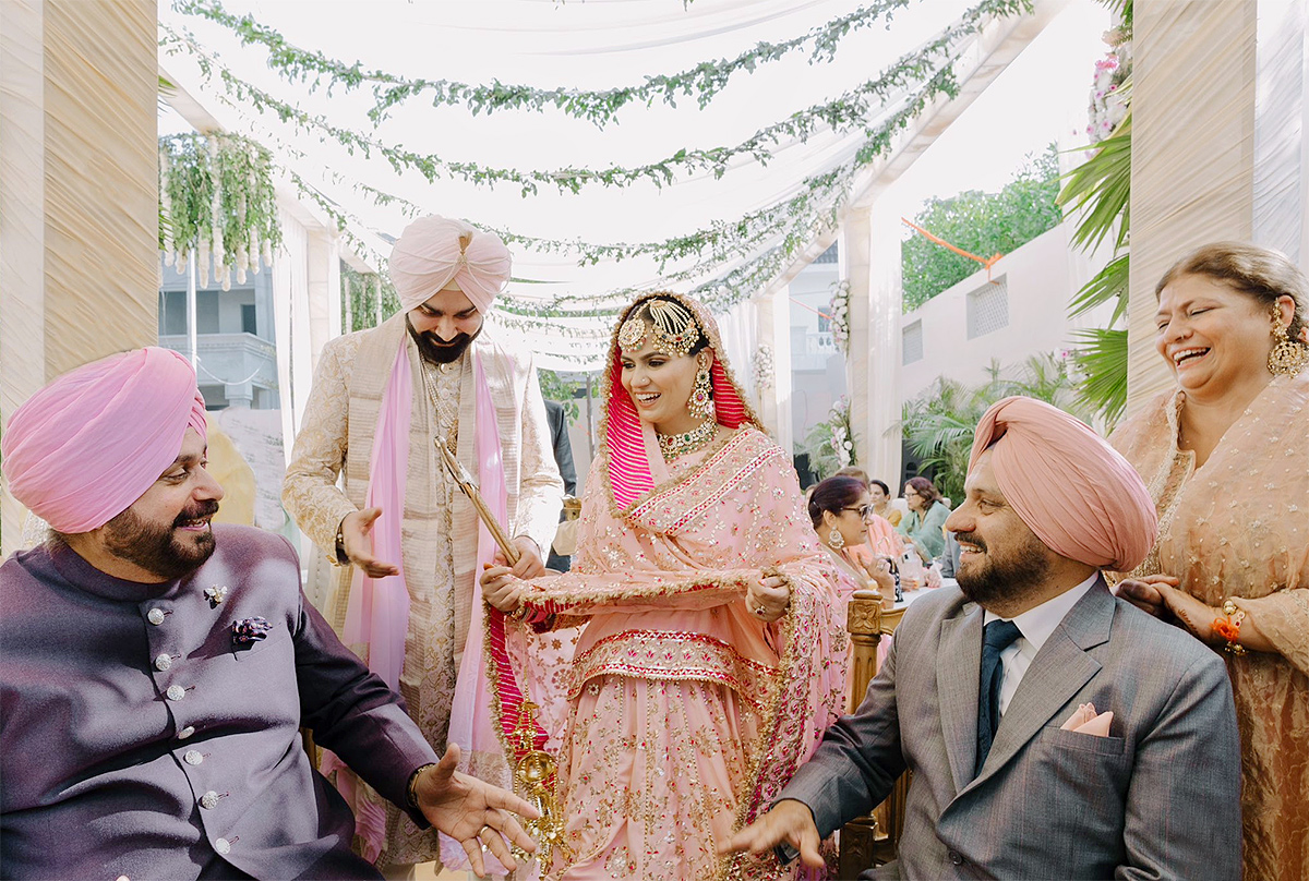 Navjot Singh Sidhu son Karan Sidhu married Inayat Randhawa in Patiala - Sakshi1