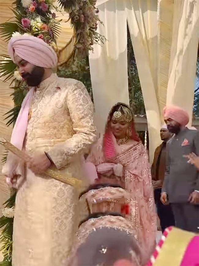 Navjot Singh Sidhu son Karan Sidhu married Inayat Randhawa in Patiala - Sakshi8