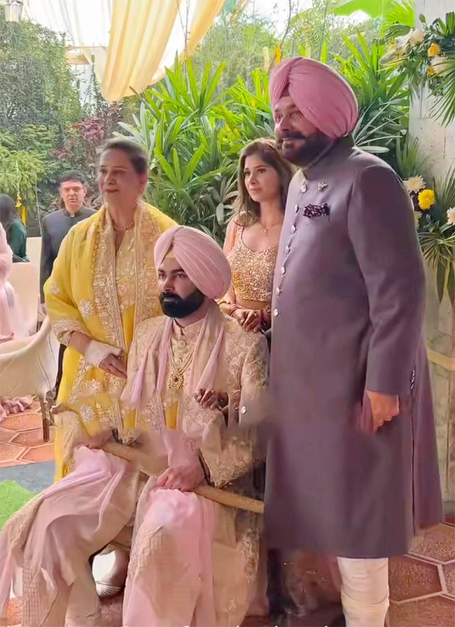 Navjot Singh Sidhu son Karan Sidhu married Inayat Randhawa in Patiala - Sakshi9