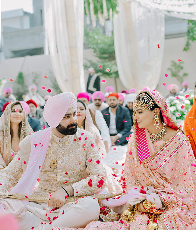 Navjot Singh Sidhu son Karan Sidhu married Inayat Randhawa in Patiala - Sakshi2