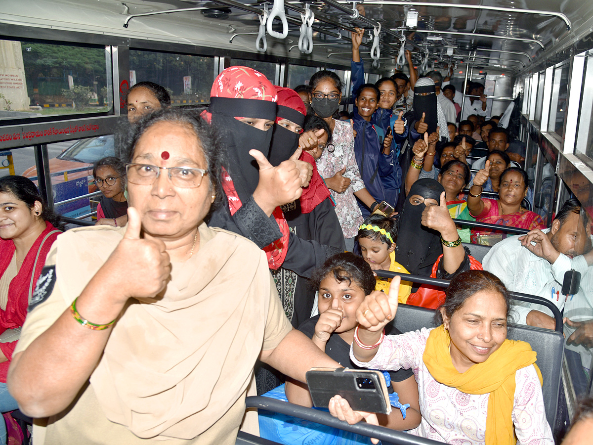 CM Revanth Reddy Launched Free Bus Services For Women Photos - Sakshi5