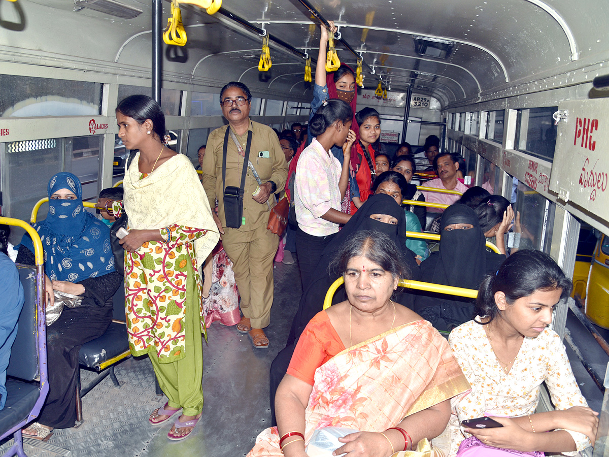 CM Revanth Reddy Launched Free Bus Services For Women Photos - Sakshi6