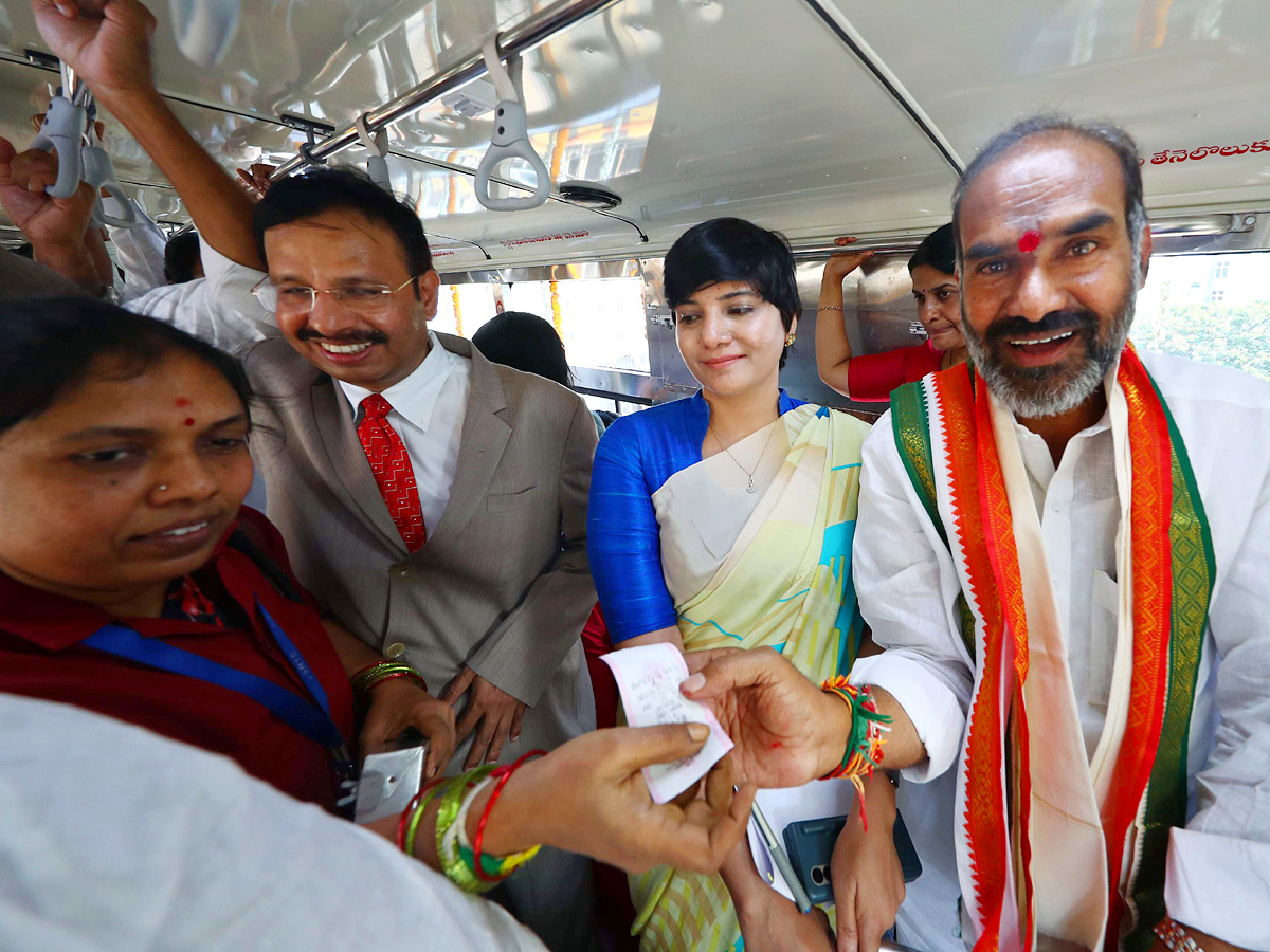 CM Revanth Reddy Launched Free Bus Services For Women Photos - Sakshi10