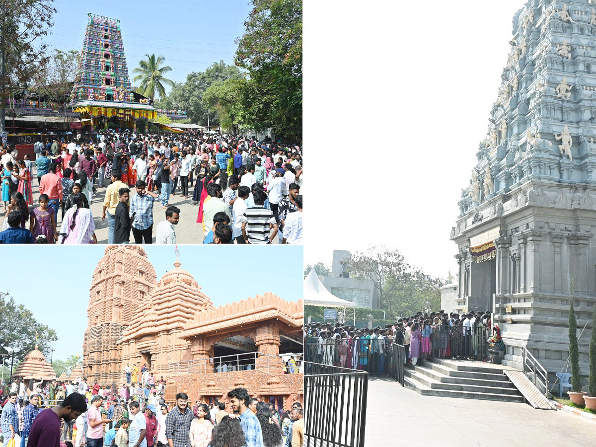 Huge Rush At Temples Due To New Year Photos - Sakshi1