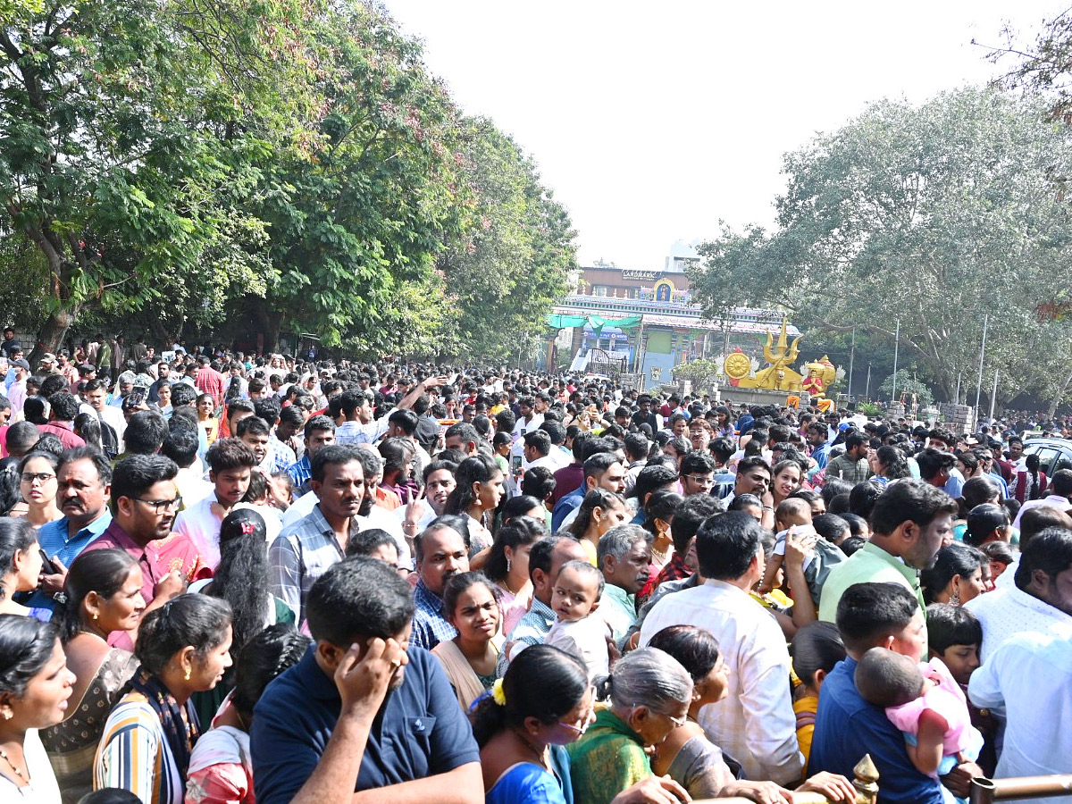 Huge Rush At Temples Due To New Year Photos - Sakshi14