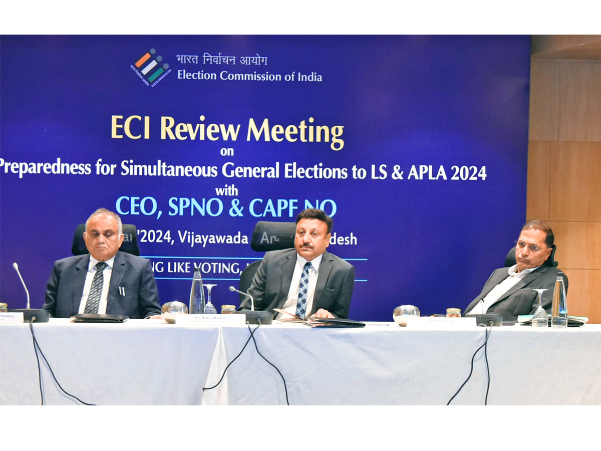 ECI review meeting on elections in Andhra Pradesh Photos - Sakshi15