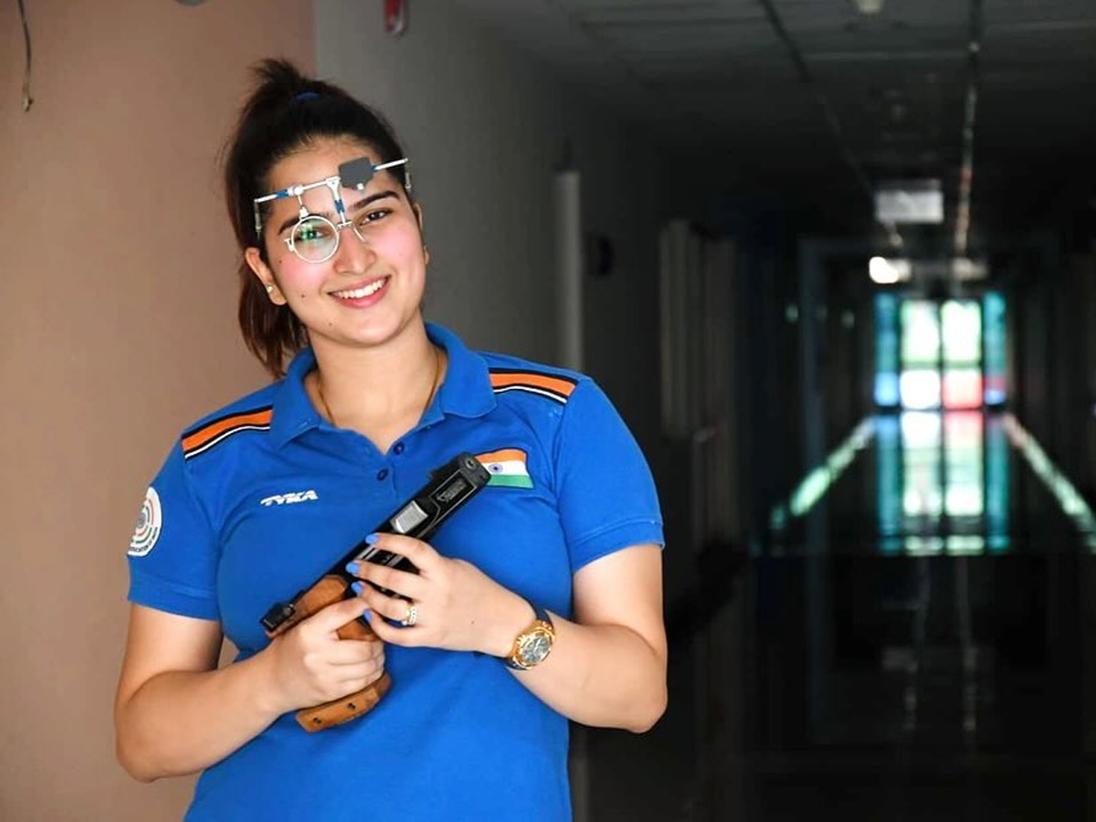 Indian pistol shooter Rhythm Sangwan Photos  - Sakshi4