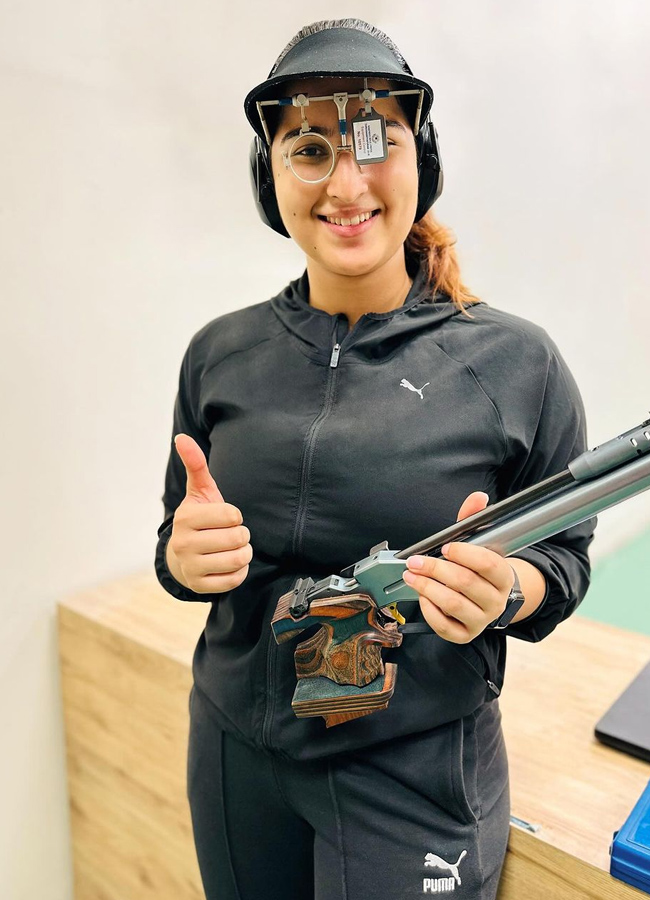 Indian pistol shooter Rhythm Sangwan Photos  - Sakshi9