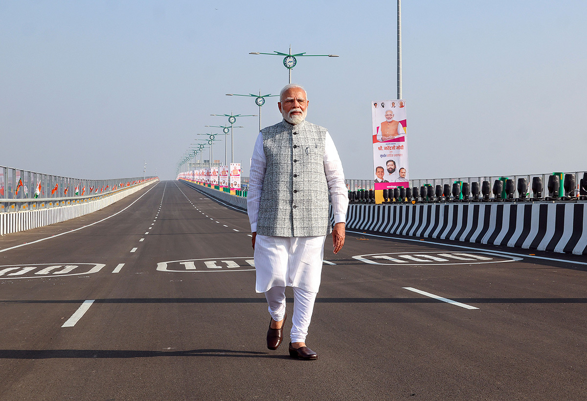 Narendra Modi at Atal Setu in mumbai - Sakshi21