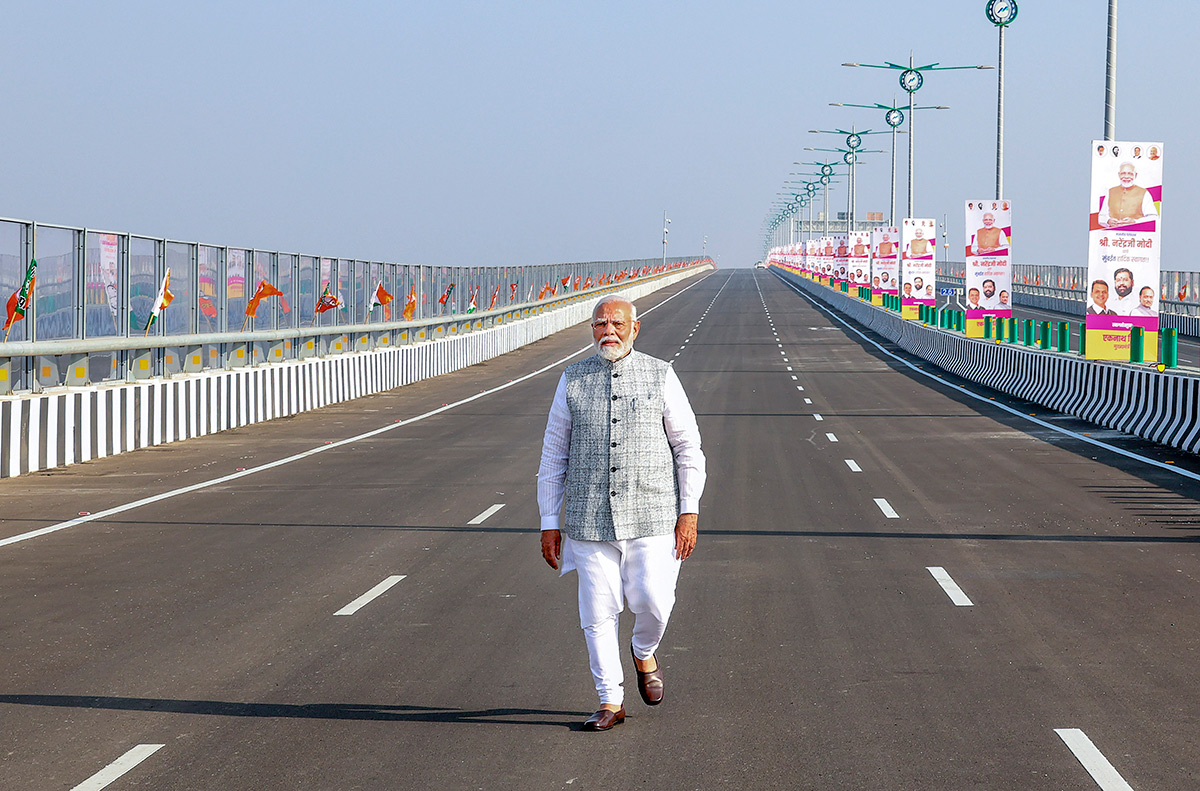 Narendra Modi at Atal Setu in mumbai - Sakshi23