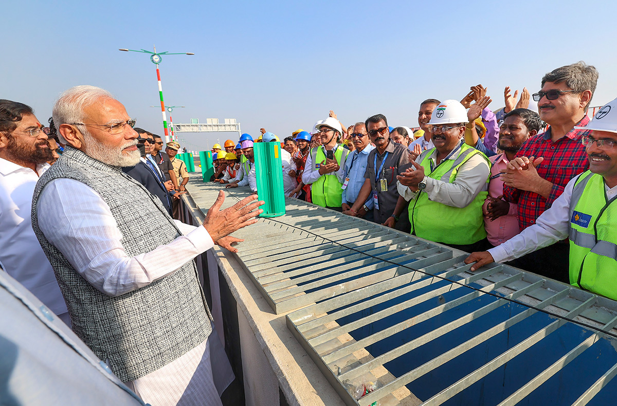 Narendra Modi at Atal Setu in mumbai - Sakshi8