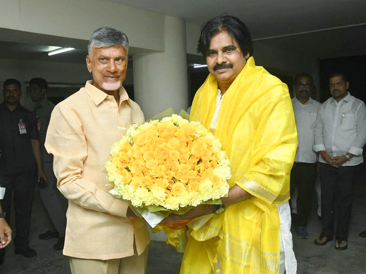 Pawan Kalyan Meets Chandrababu in his Residence PHotos - Sakshi3