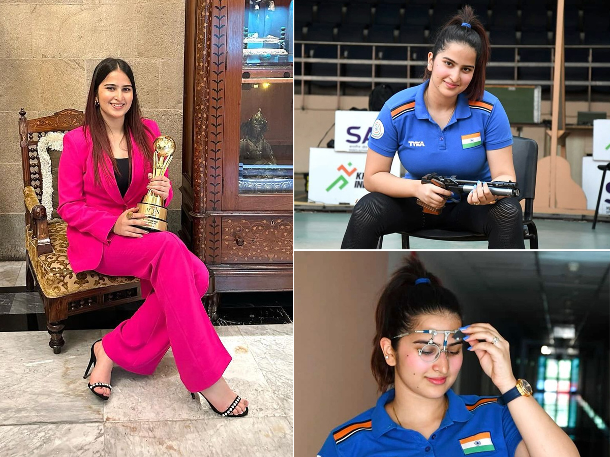 Indian pistol shooter Rhythm Sangwan Photos  - Sakshi1