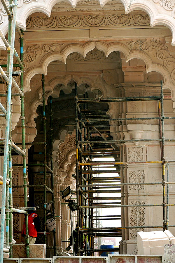  Construction work of Ayodhyas Ram Mandir in full swing as consecration ceremony nears Photos - Sakshi2