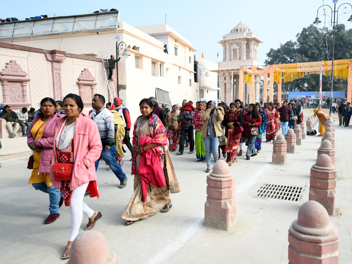  Construction work of Ayodhyas Ram Mandir in full swing as consecration ceremony nears Photos - Sakshi19