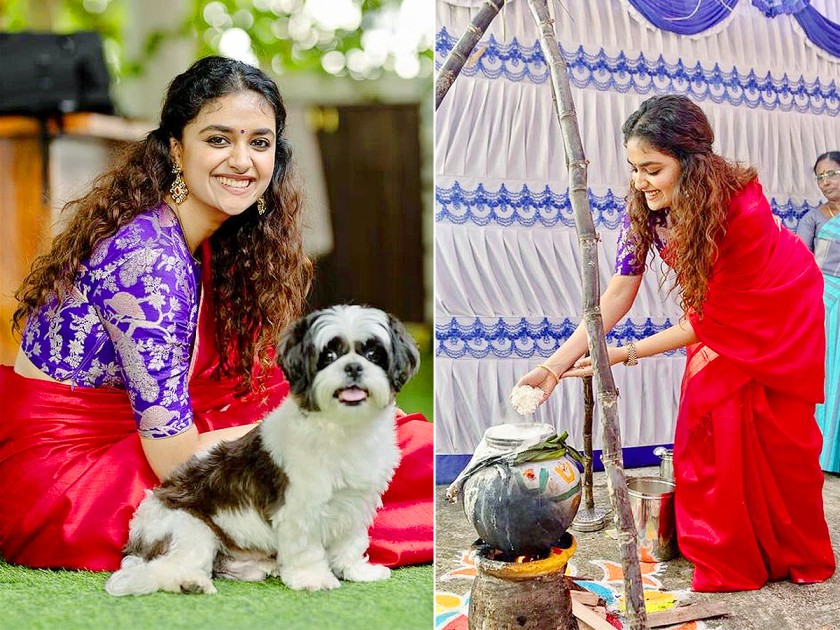 Actress Keerthy Suresh Celebrates Makar Sankranti 2024 Photos - Sakshi1