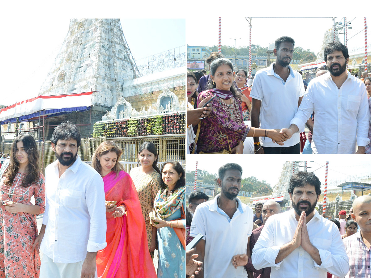 Actor Shyam With His Wife And Daughter Visits Tirumala Temple Photos - Sakshi1