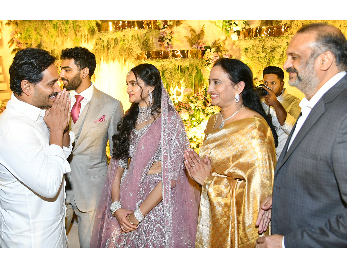 CM YS Jagan Attends Sharmila Son Raja Reddy Engagement Photos - Sakshi3