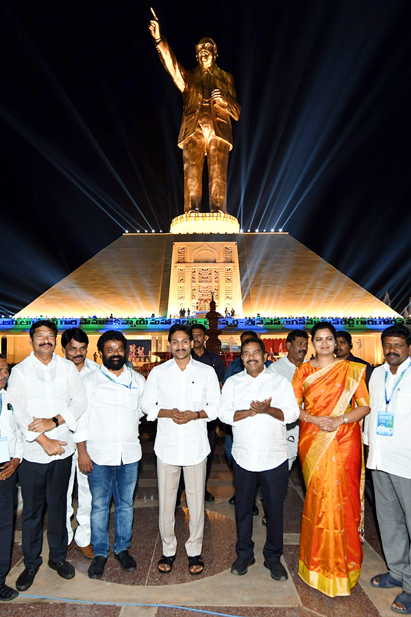 CM Jagan Unveil Dr BR Ambedkar Statue In Vijayawada Photos - Sakshi3