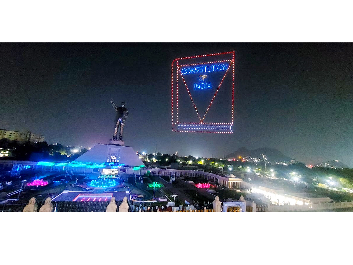 Dr BR Ambedkar Statue Vijayawada Night View Photos - Sakshi10