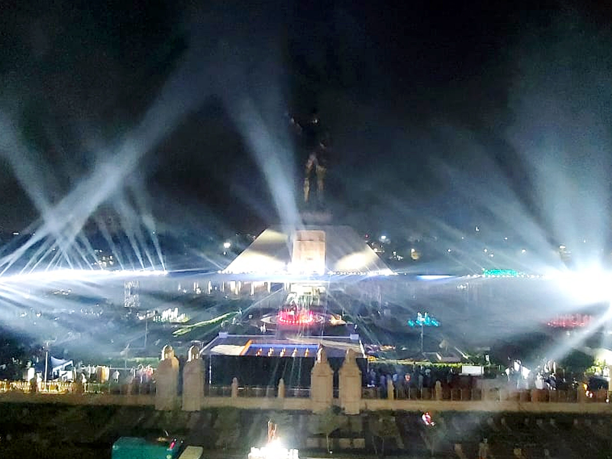 Dr BR Ambedkar Statue Vijayawada Night View Photos - Sakshi12