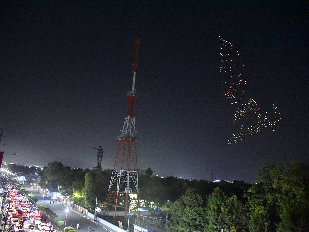 Dr BR Ambedkar Statue Vijayawada Night View Photos - Sakshi29