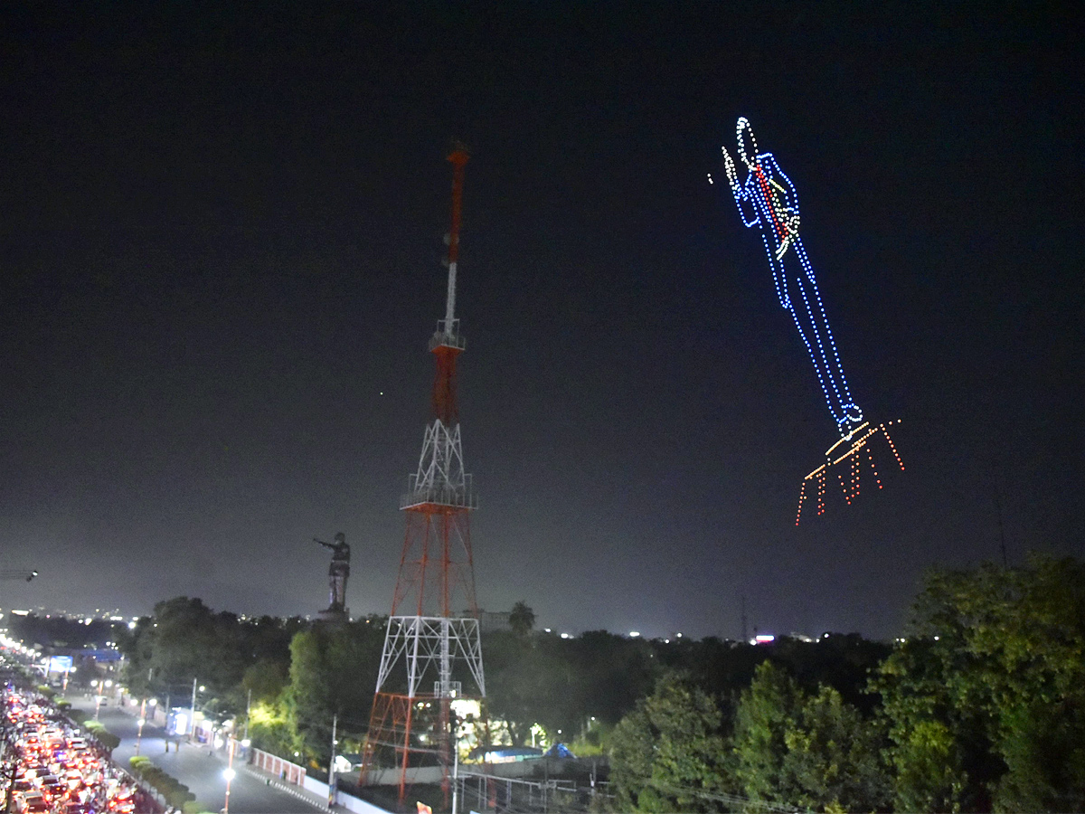 Dr BR Ambedkar Statue Vijayawada Night View Photos - Sakshi34