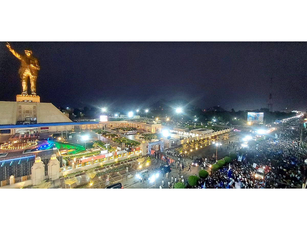 Dr BR Ambedkar Statue Vijayawada Night View Photos - Sakshi20