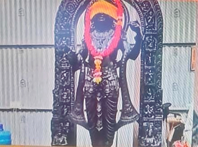 The idol of Ram Lalla at the Garbhagriha of Shri Ram Janmabhoomi Temple - Sakshi5