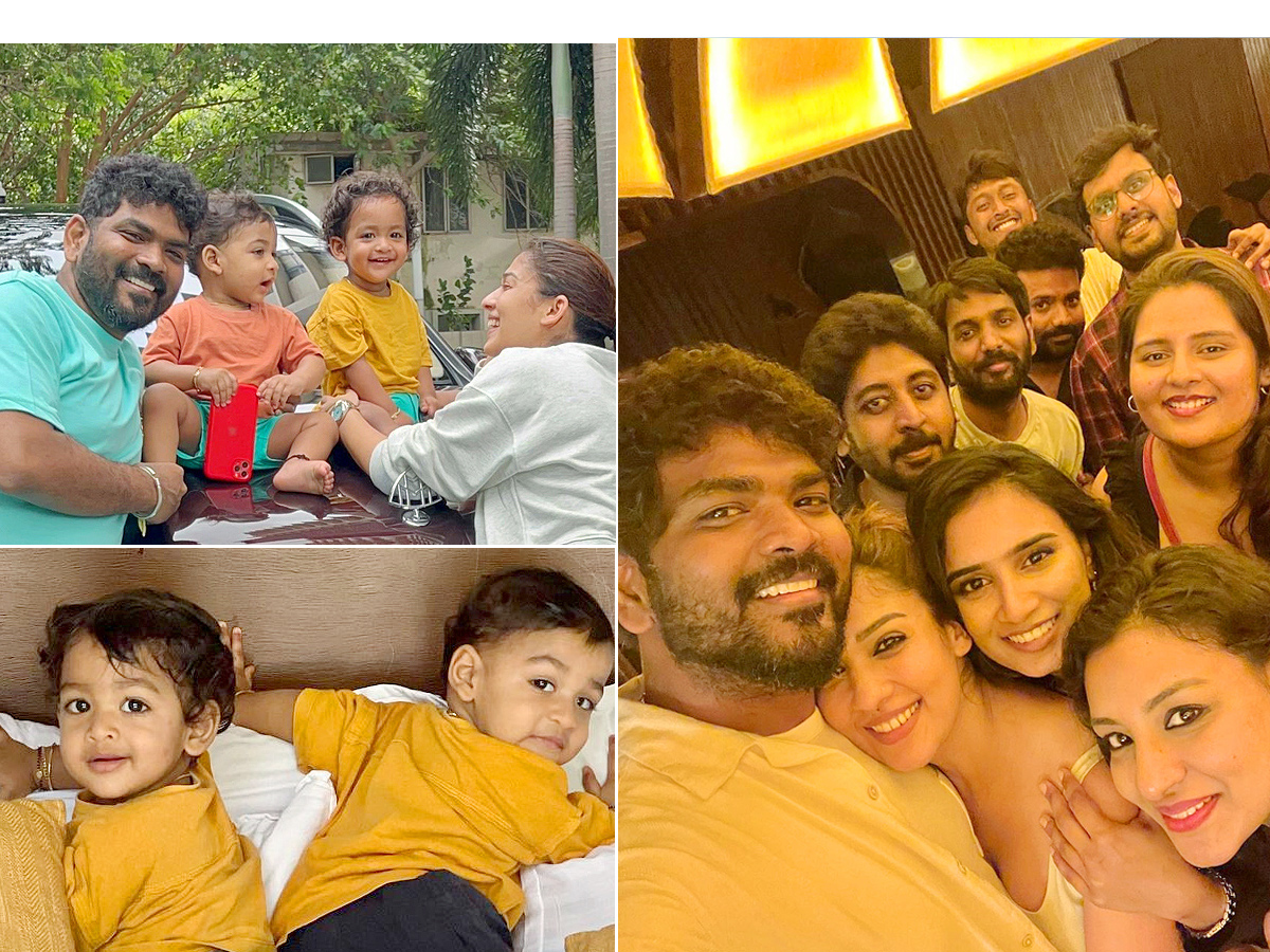 Nayanthara Vignesh Shivan drop wholesome family moments on New Year Photos - Sakshi1