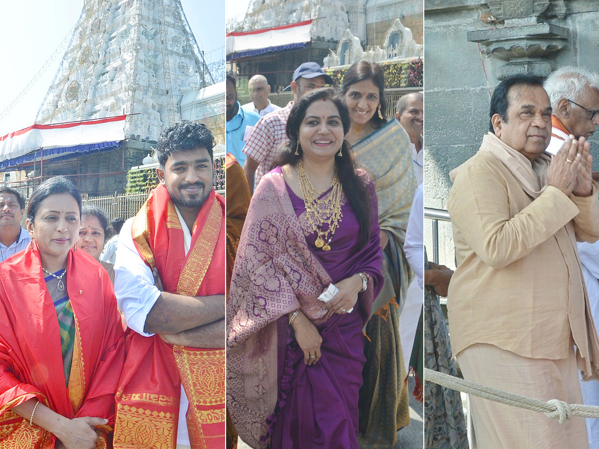 Brahmanandam,Suma And Singer Sunitha Visits Tirumala Photos - Sakshi1