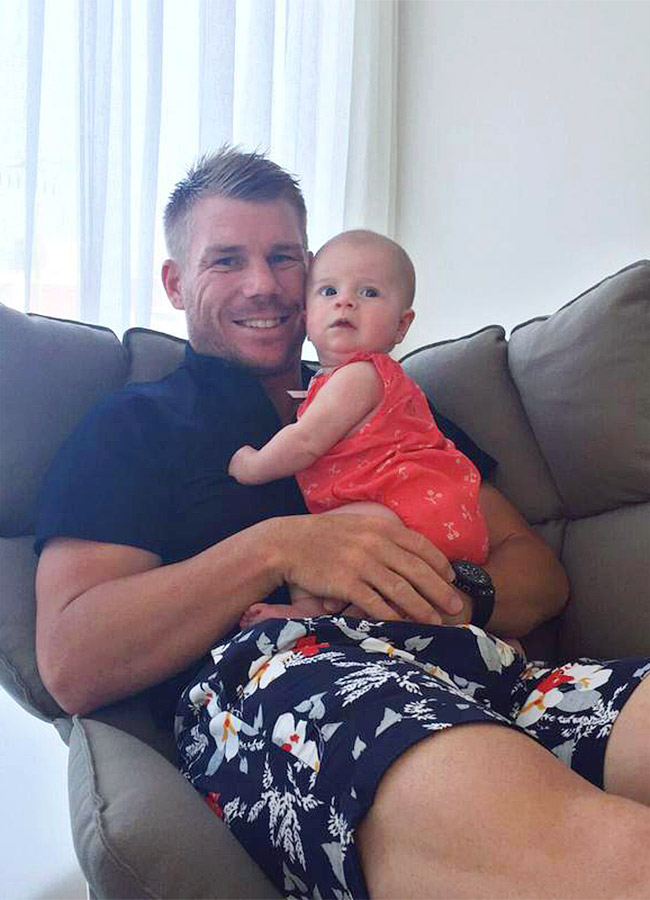 cricketer david warner family photos - Sakshi37