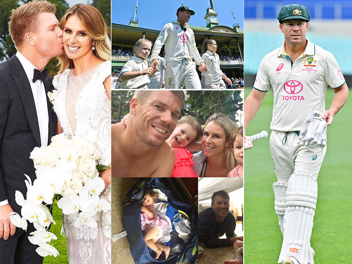 cricketer david warner family photos - Sakshi1