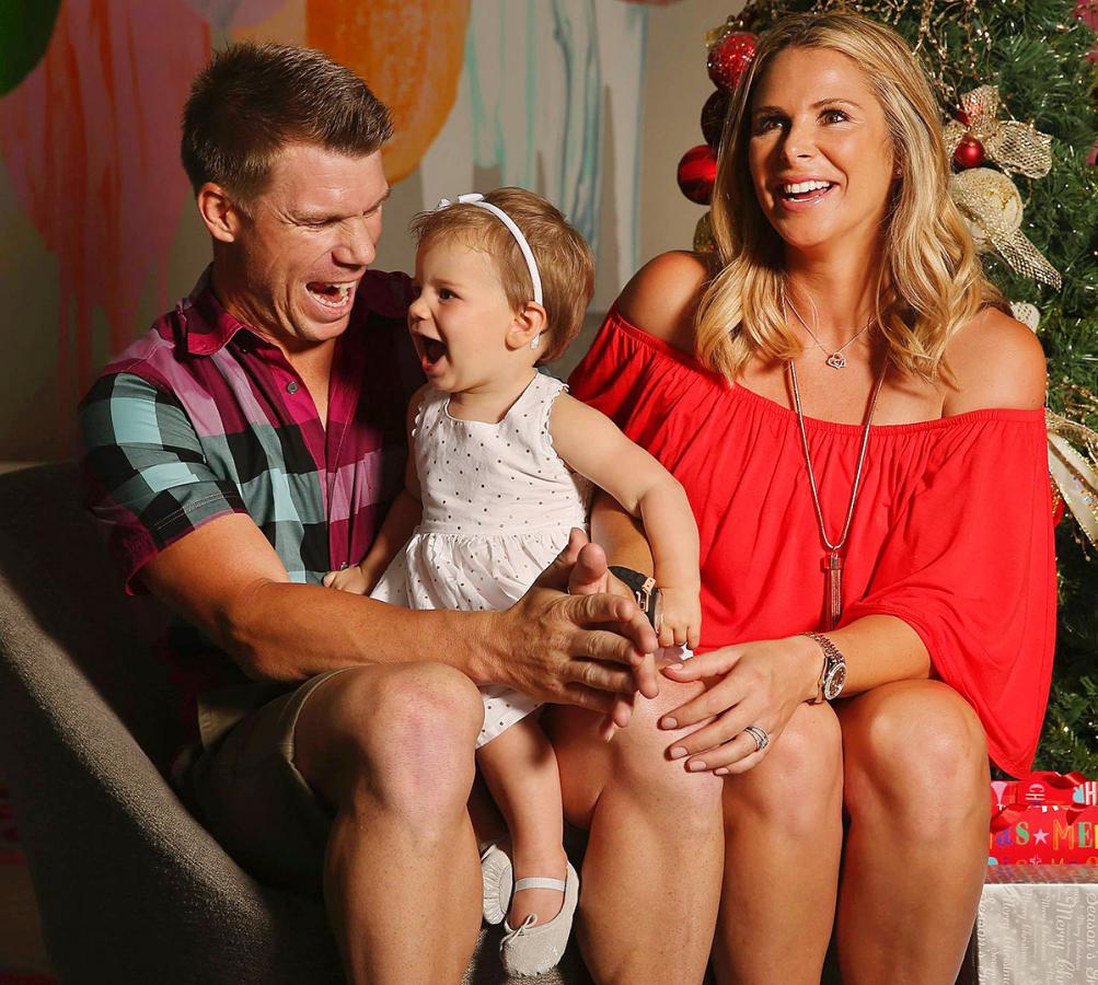 cricketer david warner family photos - Sakshi10