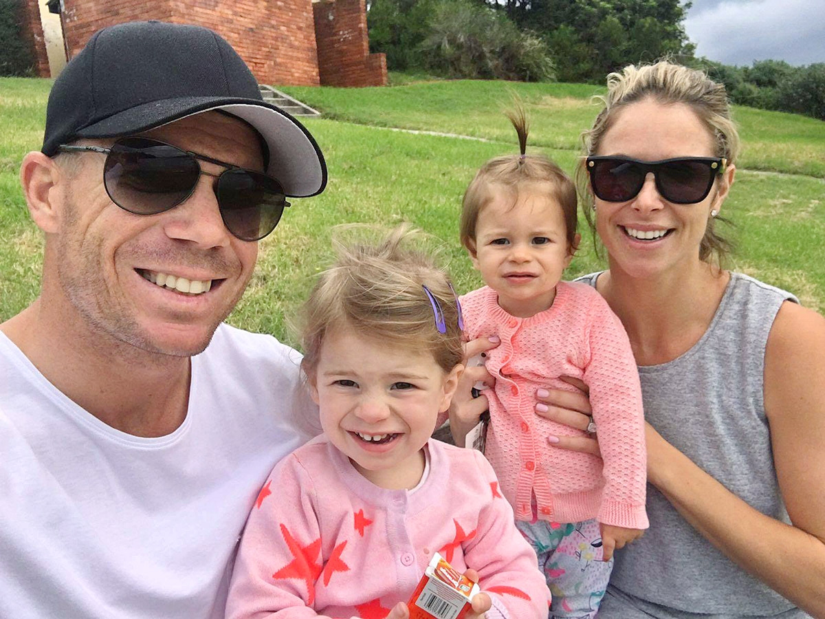 cricketer david warner family photos - Sakshi3