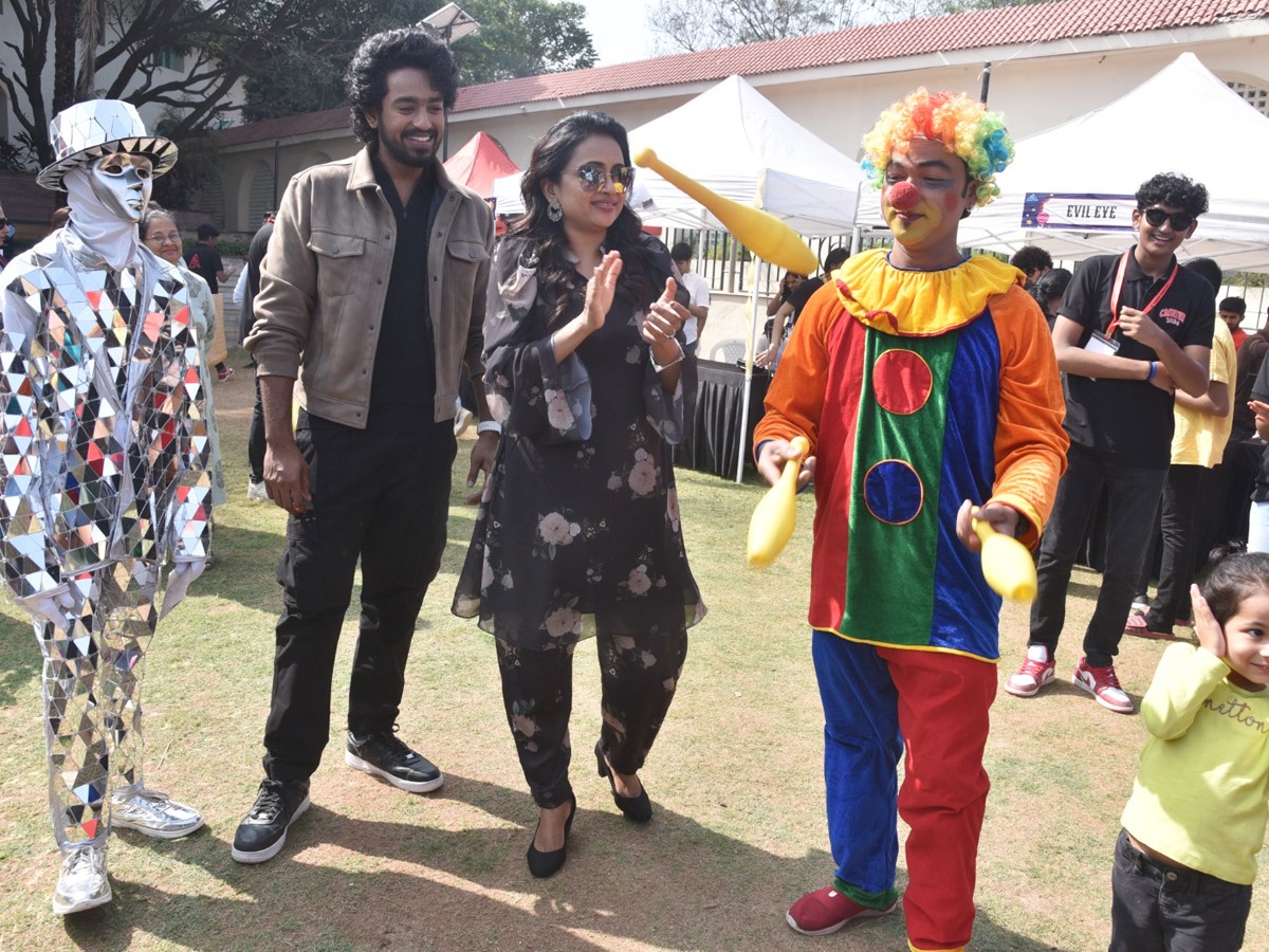 Anchor Suma Kanakala With Bubblegum Movie Hero, Heroine Attended The Event At Oakridge International School - Sakshi11