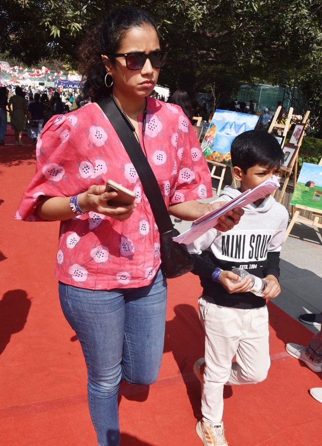 Anchor Suma Kanakala With Bubblegum Movie Hero, Heroine Attended The Event At Oakridge International School - Sakshi27