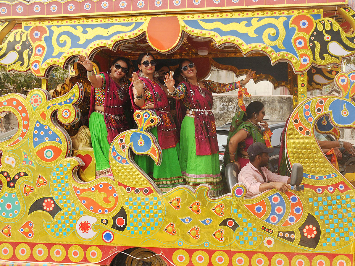 carnival during an ongoing Gujarati festival in Hyderabad - Sakshi10