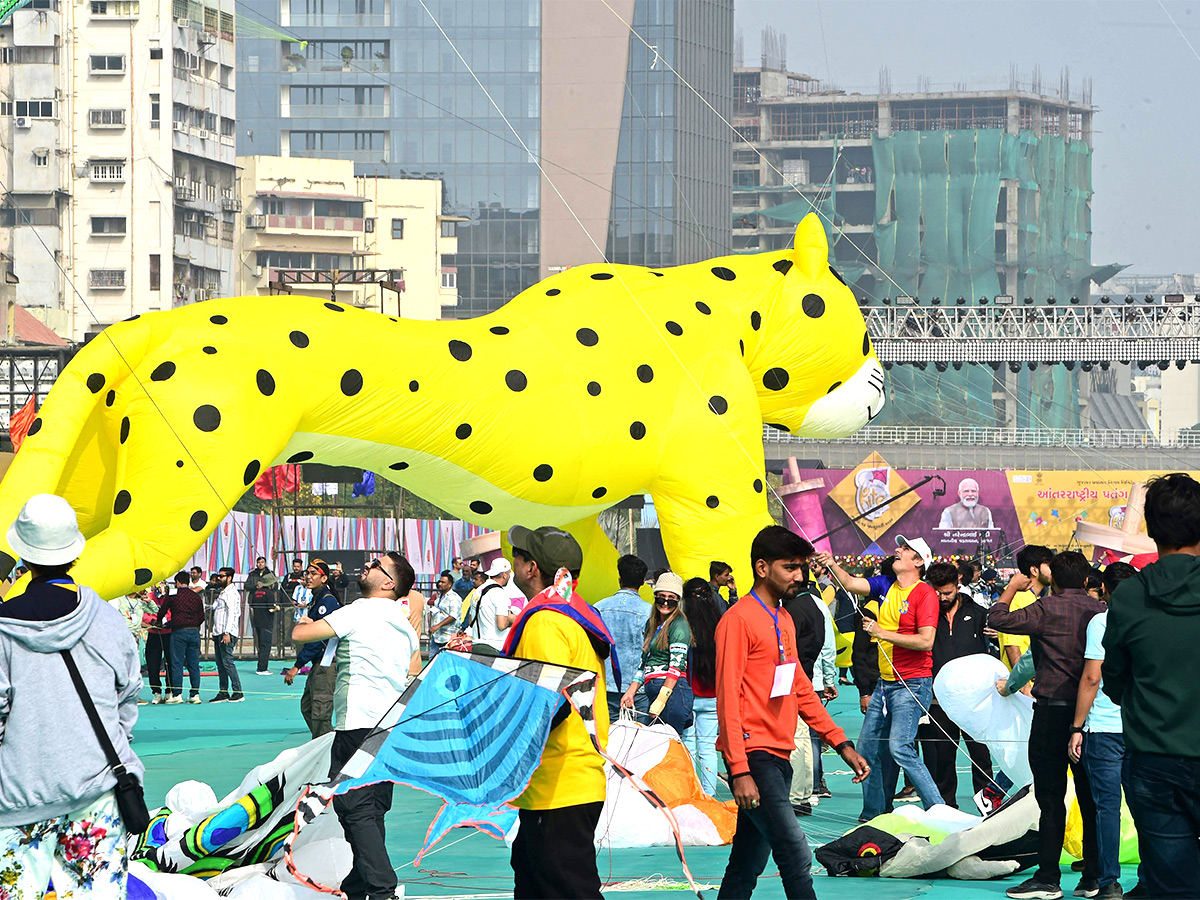 kite during the International Kite festival in Ahmedabad photos - Sakshi1