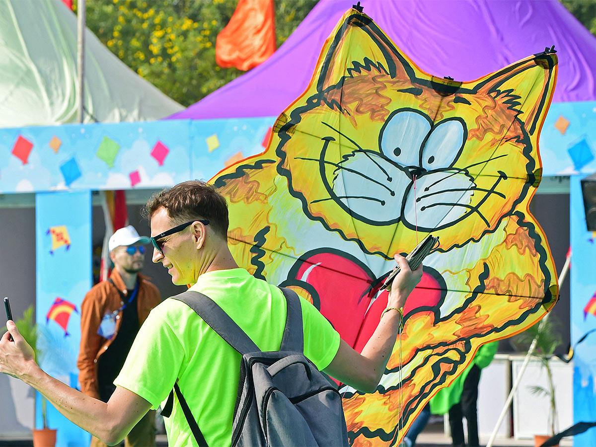 kite during the International Kite festival in Ahmedabad photos - Sakshi15