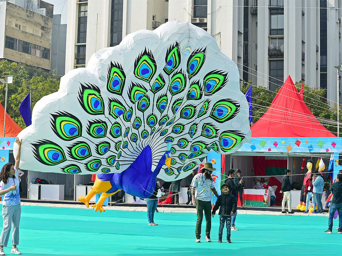 kite during the International Kite festival in Ahmedabad photos - Sakshi16