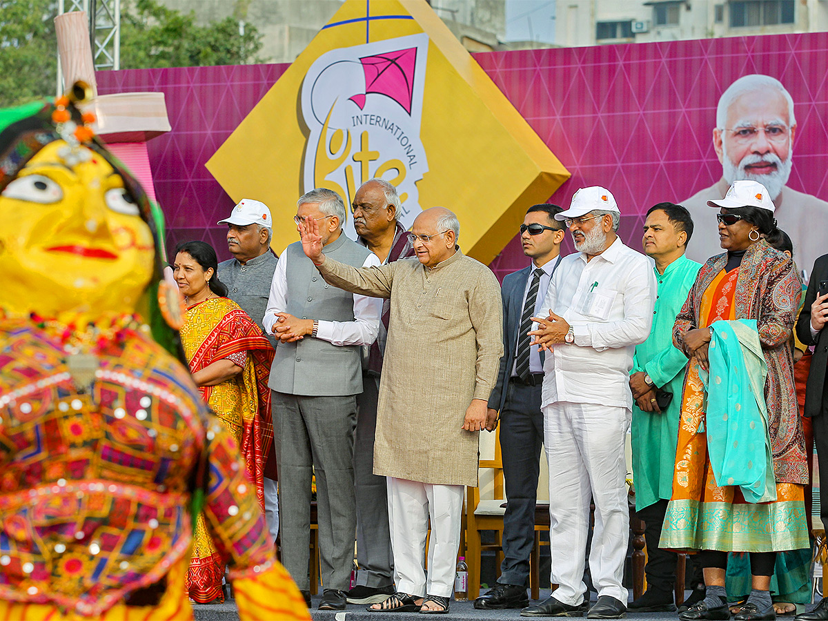 kite during the International Kite festival in Ahmedabad photos - Sakshi8