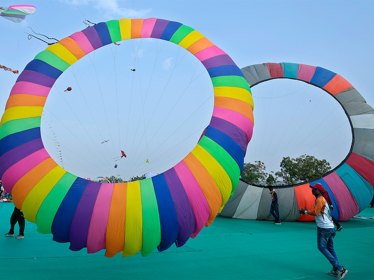 kite during the International Kite festival in Ahmedabad photos - Sakshi9