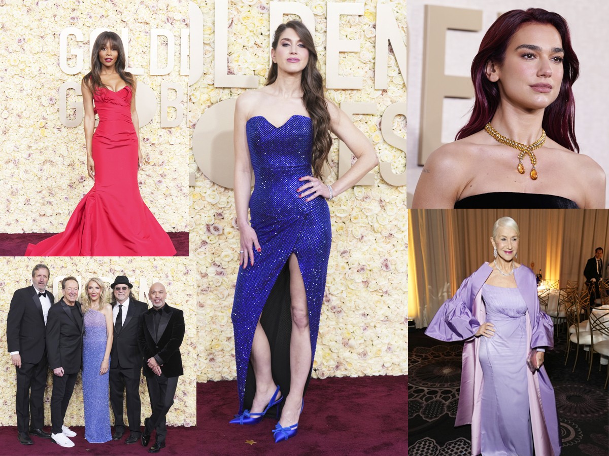 Celebrities Buzzing At 81St Golden Globe Awards - Sakshi1