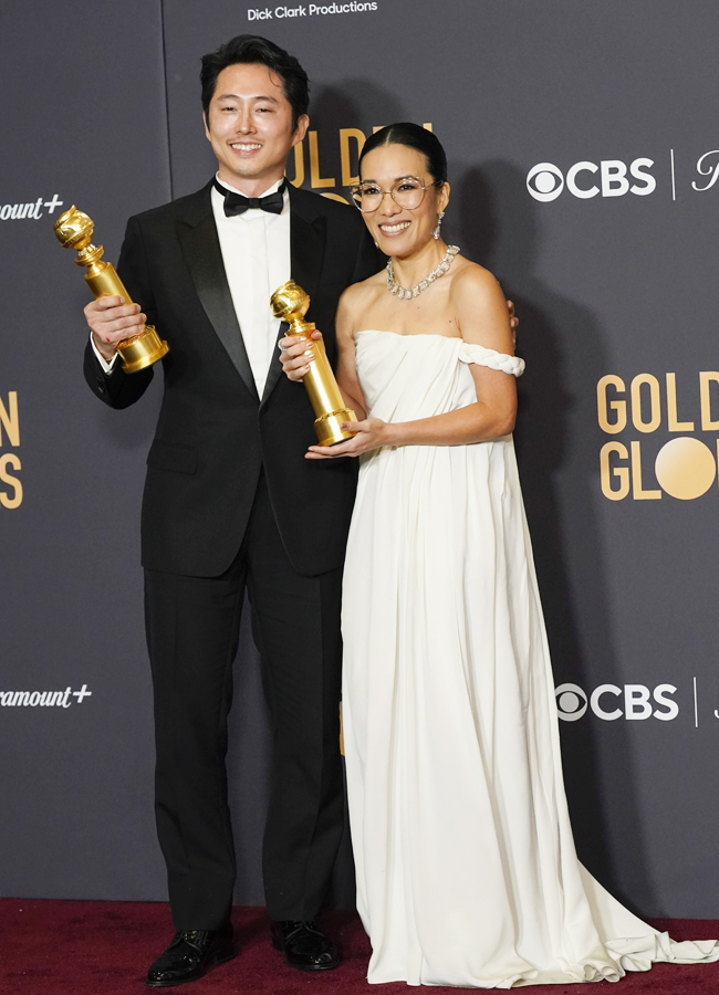 Celebrities Buzzing At 81St Golden Globe Awards - Sakshi5