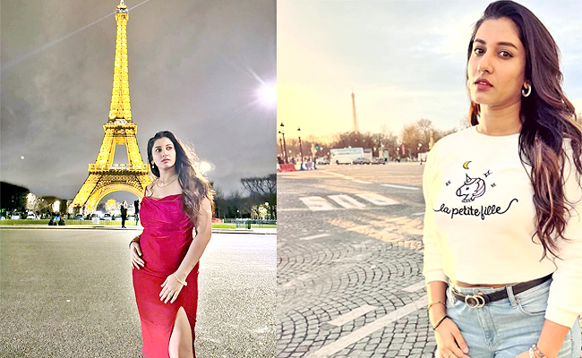 Vishnupriya Bhimeneni Enjoying Vacation In Paris Photos - Sakshi1