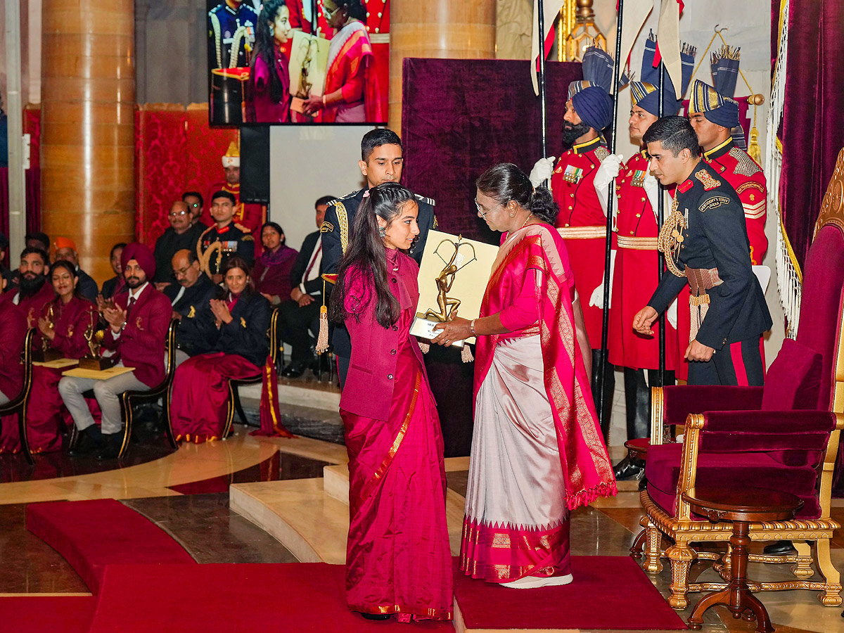 President Droupadi Murmu confers National Sports Honors in Delhi PHotos - Sakshi1