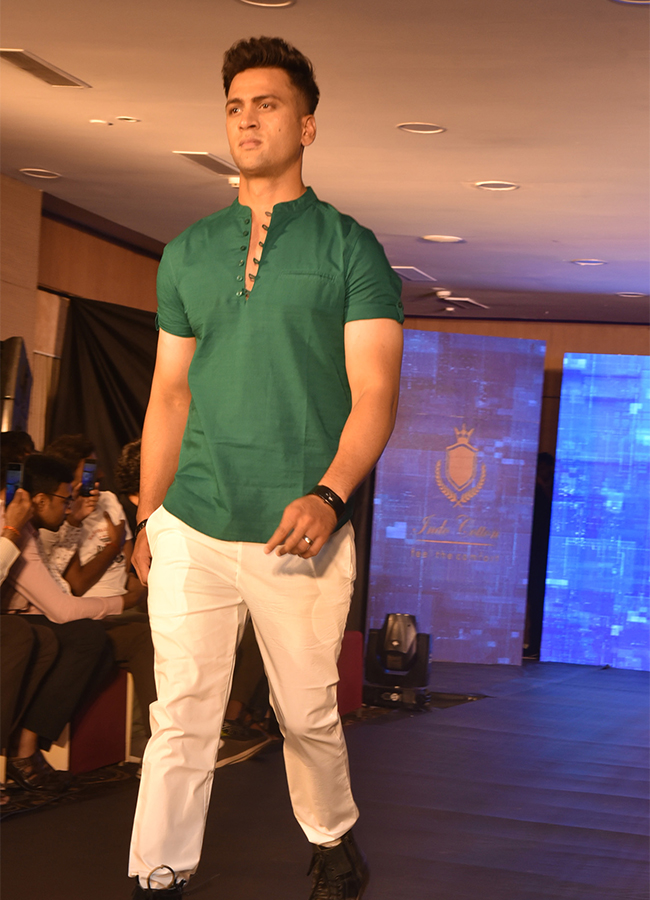 Models wowed at the Indo Cotton Fashion Show Hyderabad - Sakshi5