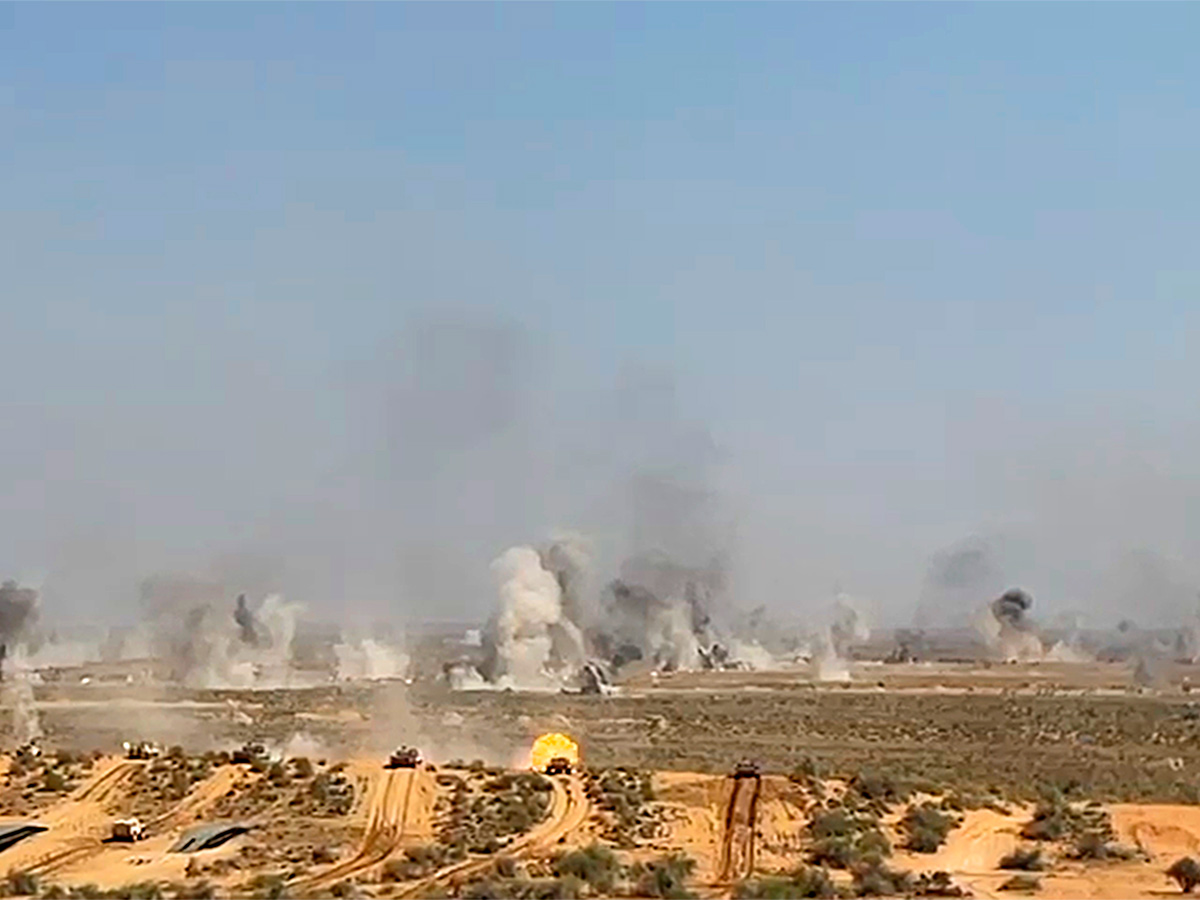 Indian Army on display during the Exercise Bharat Shakti in Pokhran - Sakshi10