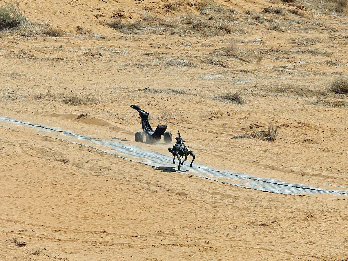 Indian Army on display during the Exercise Bharat Shakti in Pokhran - Sakshi20